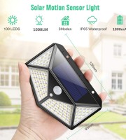 100 LED Solar Motion Sensor Light – Wireless Outdoor Waterproof Security Lamp