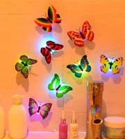 10 Pcs Butterfly LED Adhesive Wall Decorative Light Beautiful Butterfly LED Light